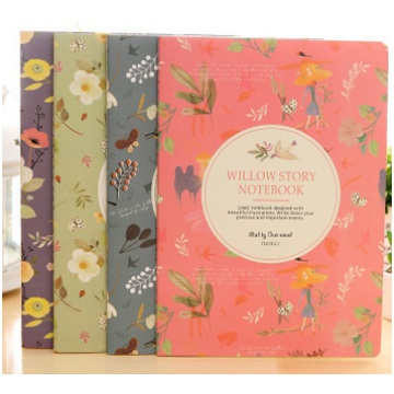Plastic Set Fashion Notepad, cuaderno impreso de la cubierta de la flor para el regalo